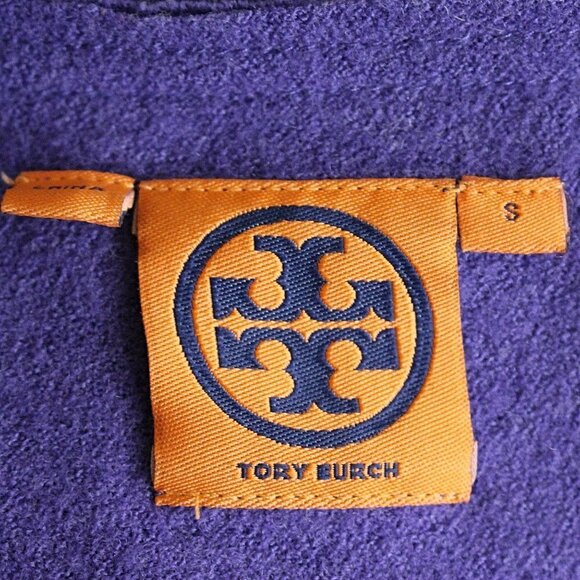 Tory Burch - Taletta Boiled Wool Ruffle Dress - Purple - Small - Picture 2 of 11